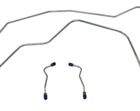 Shafers Classic Reproductions 1956-1957 Chevrolet Full Size Front Brake Line Set, Stainless Steel FBL002S