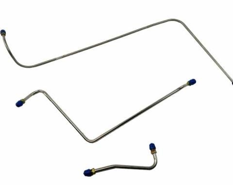 Shafers Classic Reproductions 1963-1964 Chevrolet Full Size Gas Lines (Pump To Carb) Stainless Steel GLK401S