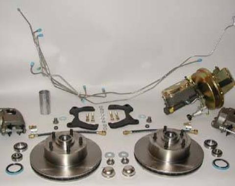 Shafers Classic Reproductions 1956-1957 Chevrolet Full Size Front Disc Brake Conversion Kit, Power DBP057-8