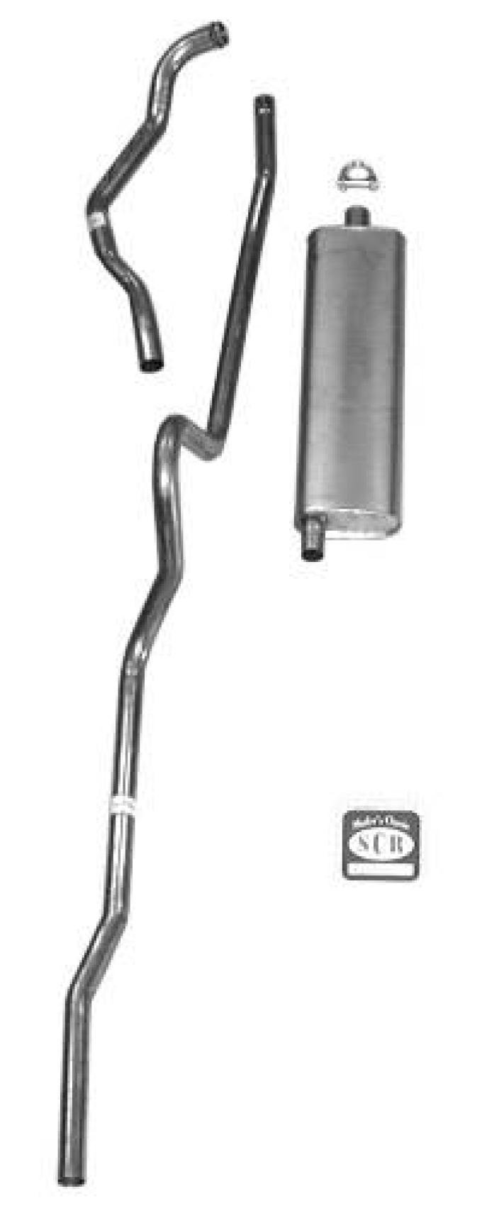 Shafers Classic Reproductions 1956 Chevrolet Full Size Hardtop 6 cyl. Original Style Exhaust System, Stainless steel 63009S