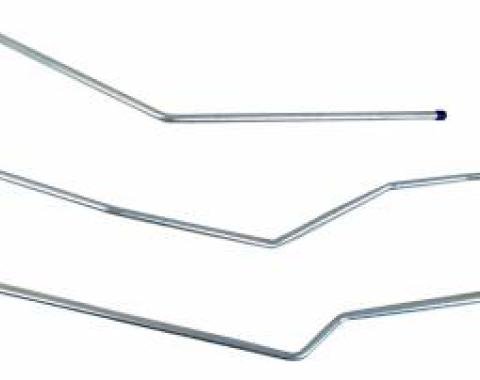 Shafers Classic Reproductions 1962-1964 Chevrolet Full Size Long Gas Lines (Pump To Tank), Stainless Steel GLL401S