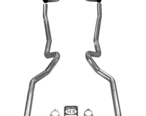 Shafers Classic Reproductions 1955-1957 Chevrolet Full Size 2-1/2" Dual Turbo Exhaust System w/ 3/4 Headers w/o Frame Horns 63034