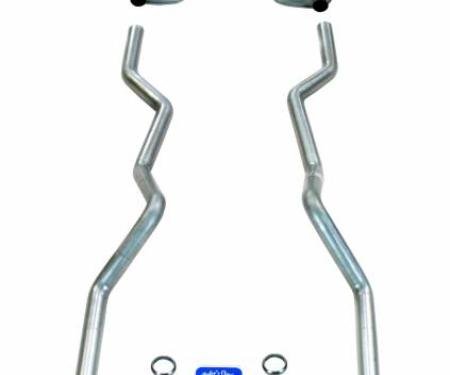 Shafers Classic Reproductions 1955-1957 Chevrolet Full Size 2-1/2" Dual Turbo Exhaust System w/ Ram's Horn Manifolds 63078