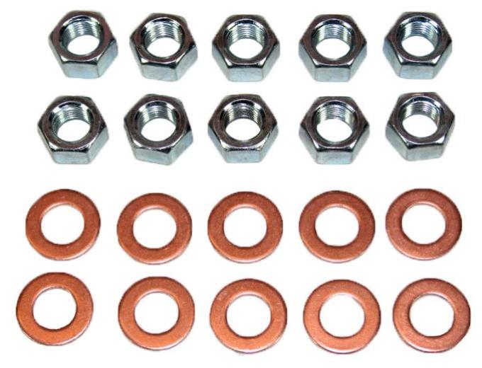 Shafers Classic Reproductions 1955-1964 Chevrolet Full Size and 1953-1962 Corvette Rear End Housing Washer and Nut Kit HNK001