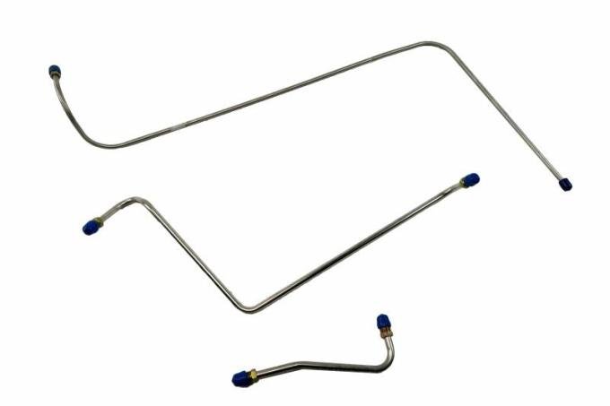 Shafers Classic Reproductions 1963-1964 Chevrolet Full Size Gas Lines (Pump To Carb) Stainless Steel GLK401S