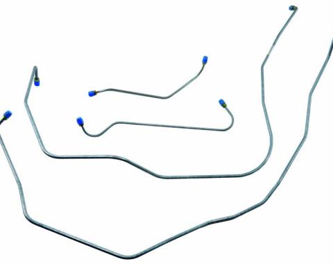 Shafers Classic Reproductions 1955 Chevrolet Full Size Front Brake Line Set, Stainless Steel FBL005S