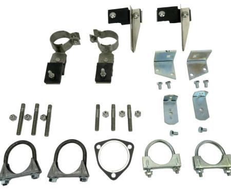 Shafers Classic Reproductions 1956 Chevrolet Full Size 8 cyl. Dual Exhaust Clamp And Hanger Kit 64023