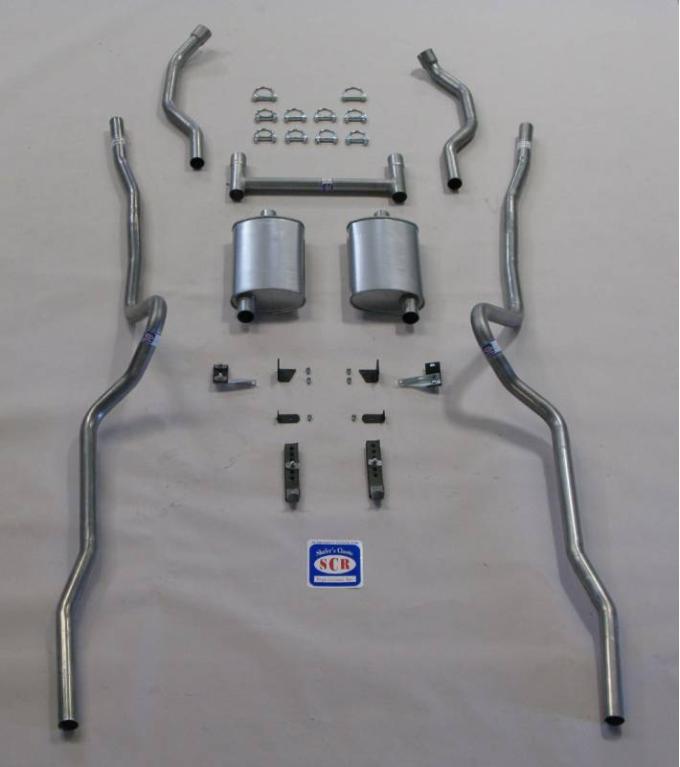 Shafers Classic Reproductions 1955-1957 Chevrolet Full Size 2" Dual Turbo Exhaust System, 8 cyl. 63094