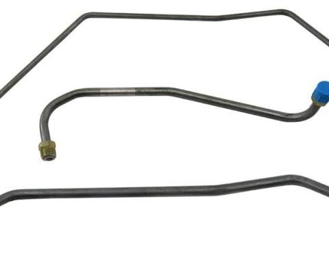 Shafers Classic Reproductions 1969 Chevrolet Full Size Gas Lines (Pump To Carb) Stainless Steel GLK410S