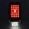 AMD Tail Light Lens, Red Lens, 27 Red LED, 6 White License Lamp LED, 12 Volt, LH, 47-53 Chevy GMC Truck X951-4047-DL