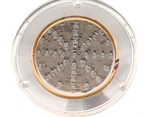 AMD Tail Light Lens, Clear, 41 Red LED, 58-59 Chevy GMC Fleetside Truck X951-4058-1CD