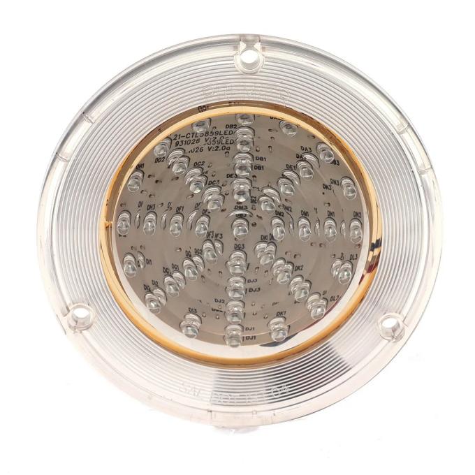 AMD Tail Light Lens, Clear, 41 Red LED, 58-59 Chevy GMC Fleetside Truck X951-4058-1CD
