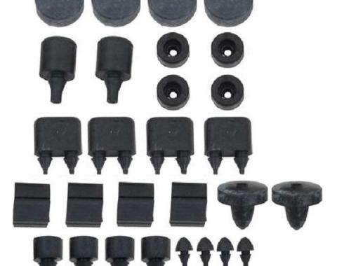 1955-1957 Chevy 4 Door Sedan / 6 Passenger Body Grommet and Bumper Set, 4-Door Sedan, 1955-1957