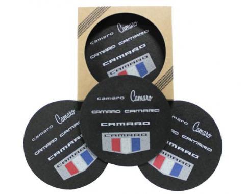 Camaro Generations Recycled Rubber Tire 4 Pack Coaster Set