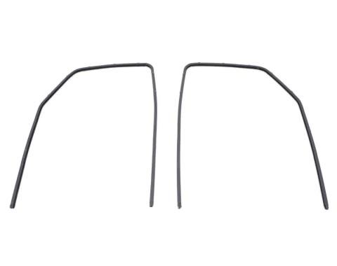AMD Door Glass Channels, Metal with Linings, Pair, 47-50 Chevy GMC Truck Suburban X552-4047-2S
