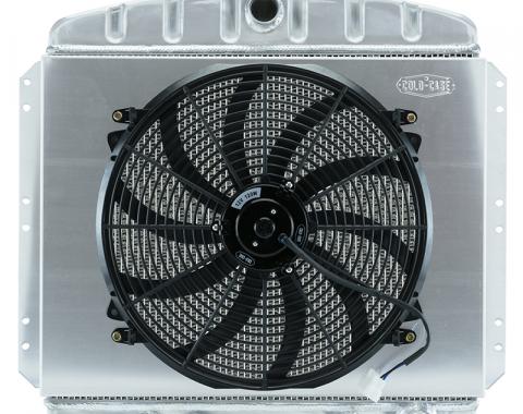 Cold Case Radiators 49-54 Chevy Car Aluminum Performance Radiator and 16 Inch Fan Kit CHT569AK