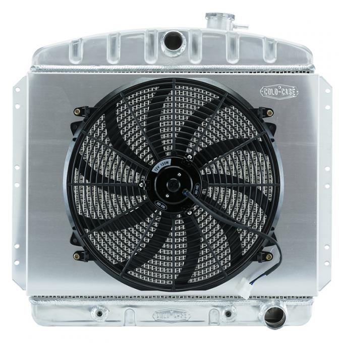 Cold Case Radiators 49-54 Chevy Car Aluminum Performance Radiator and 16 Inch Fan Kit CHT569AK