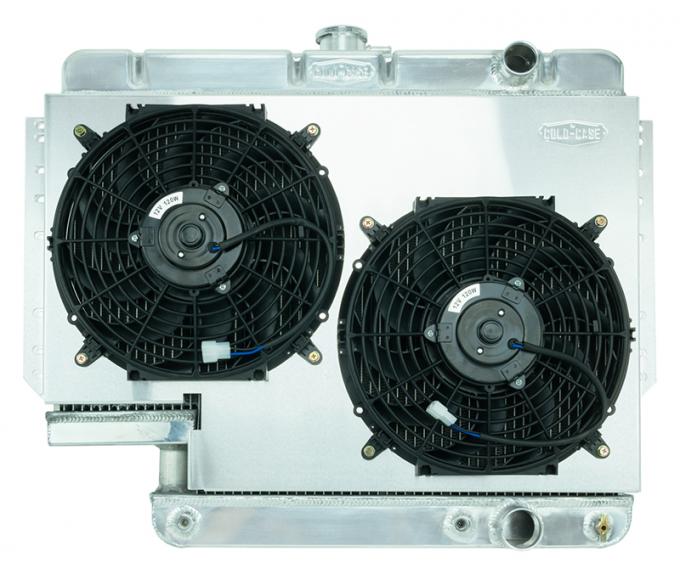 Cold Case Radiators Impala Radiator 61-65 Impala 500 Box Aluminum Performance Radiator and Dual 12 Inch Fans Kit CHI565A-5K