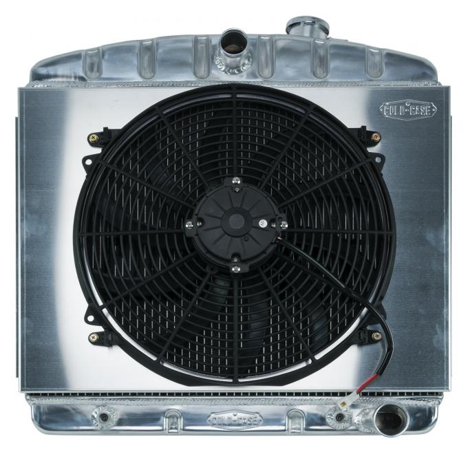 Cold Case Radiators 55-57 Tri-5 Chevy Aluminum Radiator And 16 Inch Fan Kit (V8 Mount) CHT562AK