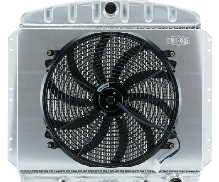 Cold Case Radiators 49-54 Chevy Car Aluminum Performance Radiator and 16 Inch Fan Kit CHT569AK