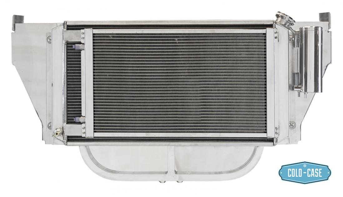 1957 Chevy Radiator Guard Cold Case Radiators 1957 Chevy Radiator Support Module Kit LS Sway ...