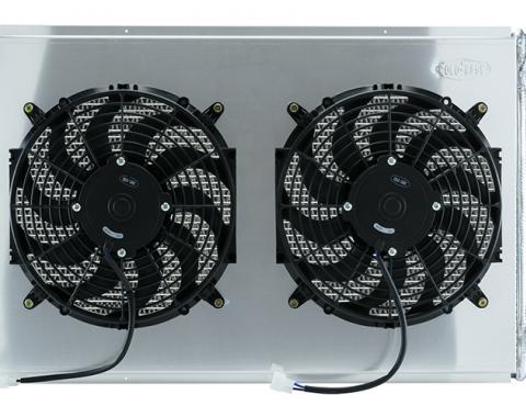 Cold Case Radiators 77-87 GM Truck 21 Inch LS Swap Aluminum Radiator and 14 Inch Fan Kit GMT556A21SSK