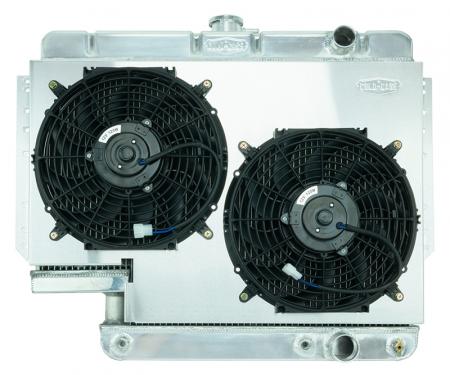 Cold Case Radiators Impala Radiator 61-65 Impala 500 Box Aluminum Performance Radiator and Dual 12 Inch Fans Kit CHI565A-5K