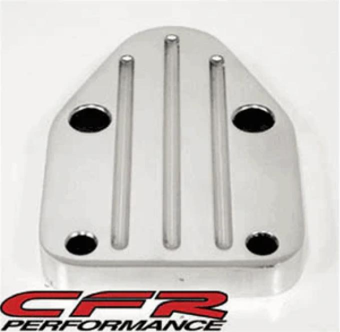 CFR Performance 1957-2007 Chevrolet Small Block Aluminum Fuel Pump Block Off Plate - Chrome HZ-6013-C
