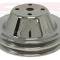 CFR Performance 1969-85 Chevy Small Block Chrome Steel Water Pump Pulley - Long (2 Groove) HZ-9605