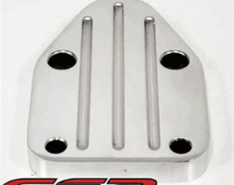 CFR Performance 1957-2007 Chevrolet Small Block Aluminum Fuel Pump Block Off Plate - Chrome HZ-6013-C