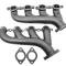 CFR Performance Cast Iron Exhaust Manifolds 02-12 Chevy LS Based Cerakote Coating HZ-9988