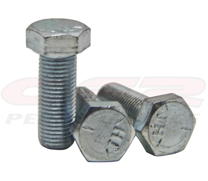CFR Performance 1955-2007 Chevrolet Small Block Crank Pulley-Lower Pulley Bolt Kit (3/8"-24 x 1") - Chrome HZ-9924-C