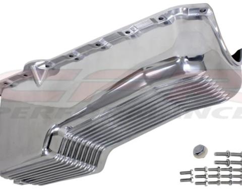 CFR Performance Aluminum Oil Pan - Fits 1980-1985 Chevy SB 283-350 - Stock 4-Quart - Retro Finned HZ-8443
