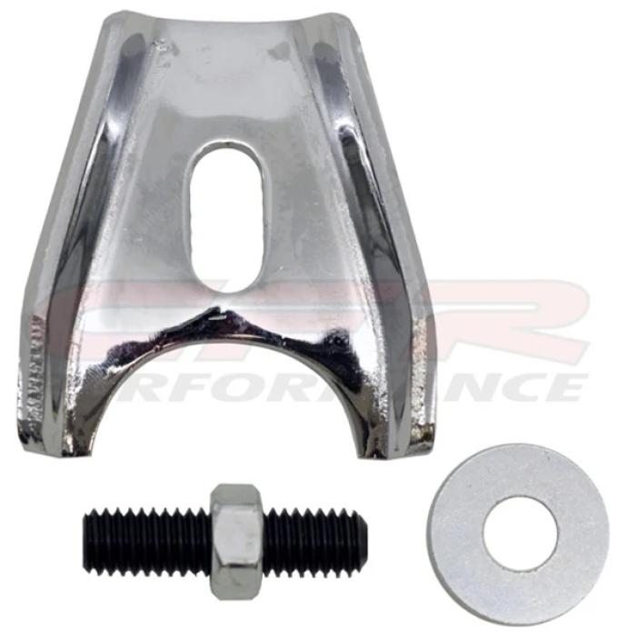 CFR Performance 1955-2027 Chevrolet Steel Chevy V8 Competition Style Distributor Hold Down Clamp W/ Bolt & Washer - Chrome HZ-1093-C