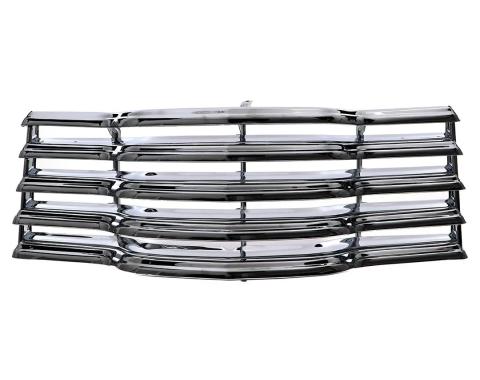 AMD Grille Assembly, All Chrome, 47-53 Chevy Pickup Truck Suburban X150-4047-C