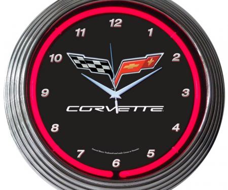 Neonetics Neon Clocks, Corvette C6 Neon Clock