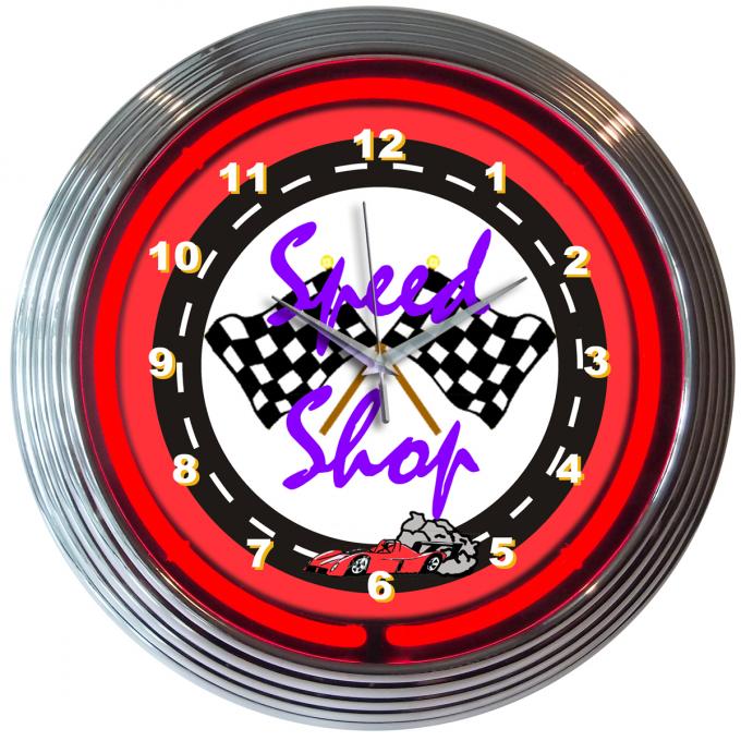 Neonetics Neon Clocks, Speed Shop Neon Clock