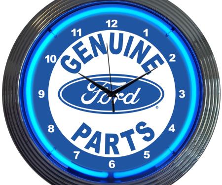 Neonetics Neon Clocks, Ford Genuine Parts Neon Clock