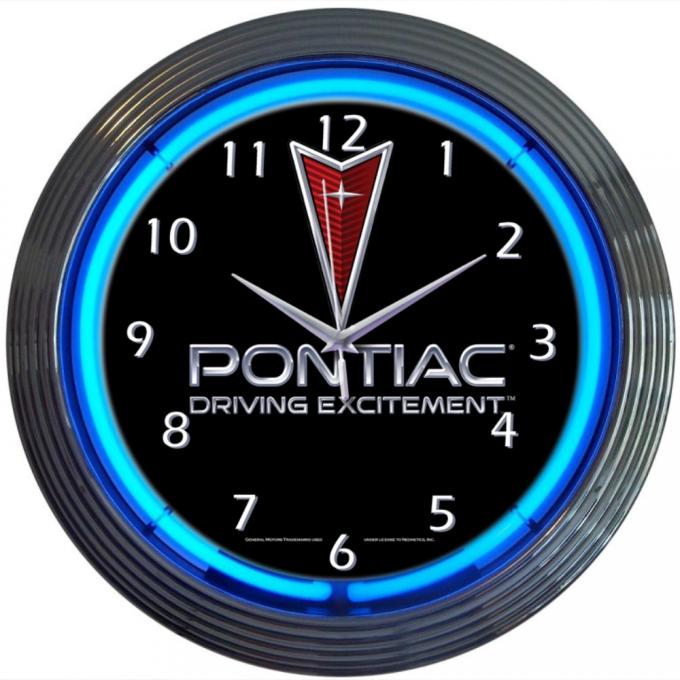 Neonetics Neon Clocks, Pontiac Driving Excitement Neon Clock