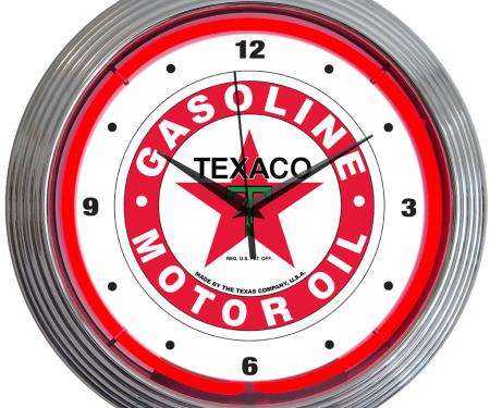 Neonetics Neon Clocks, Texaco Gasoline Neon Clock