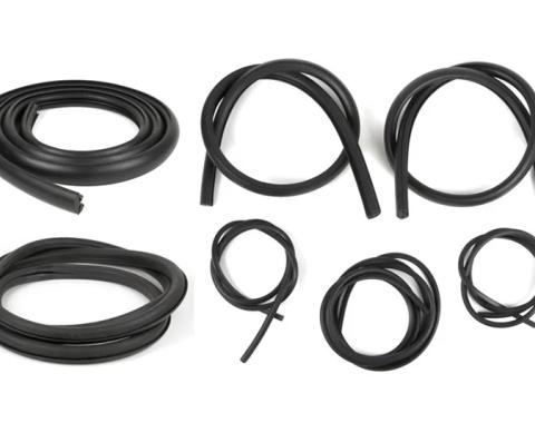 AMD Weatherstrip Kit, Full, w/o Reveal Trim Groove, 14pcs, 54-55 Chevy GMC Truck G-CWK111254