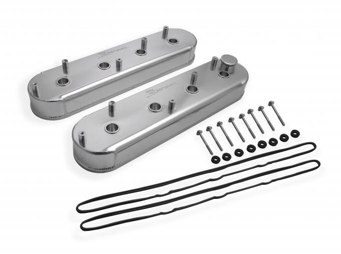 Holly Sniper EFI Valve Cover, Fabricated Aluminum, GM LS Engines, Natural Anodized 890014