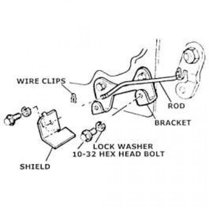 Muncie Backup Switch Mounting Kit, 1963-1968