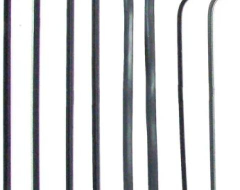 AMD Front Door Window Channel Kit, 8pcs, 51-55 Chevy GMC Pickup Truck Suburban X553-4051-1S