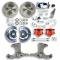 Right Stuff 63-70 Chevy/GMC Truck/Suburban, Std Front Disc Kit Red Calipers Chrome Upper TSD6316ZX