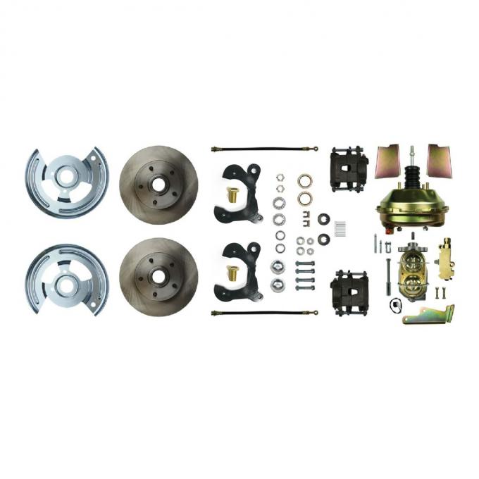 Right Stuff 1959-64 Chevrolet Impala, 9" Booster, Power Front Disc Brake Conversion Kit FSC59DCC