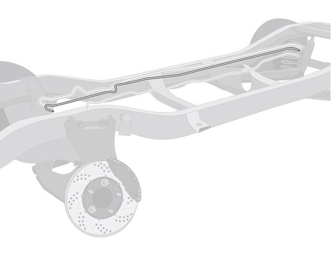 Right Stuff 1981-87 GM Blazer/Jimmy, Pre-Bent Stainless Steel Fuel Return Line TGL8105S
