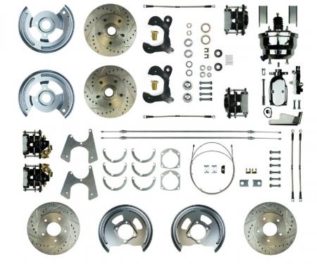 Right Stuff 1955-57 Chevrolet BelAir/Nomad, Power 8" Booster 4-Wheel Disc Brake Conversion FSC554DCCSX