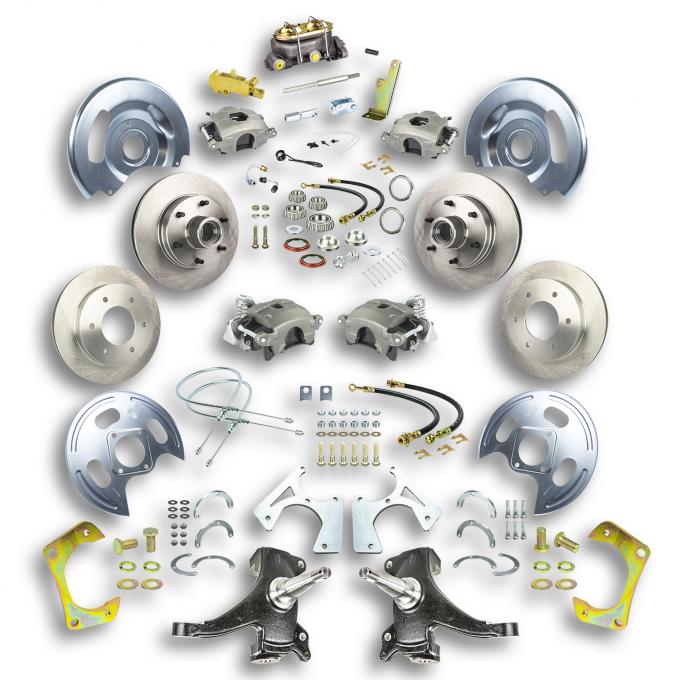 Right Stuff 1963-70 GM Truck & Suburban, 2" Drop, Manual 4-Wheel Disc Brake Conversion Kit TSD6346D