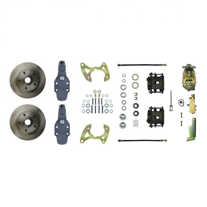 Right Stuff 1965-68 Chevrolet Impala, 2" Drop, Manual Front Disc Brake Conversion Kit FSC65SDD